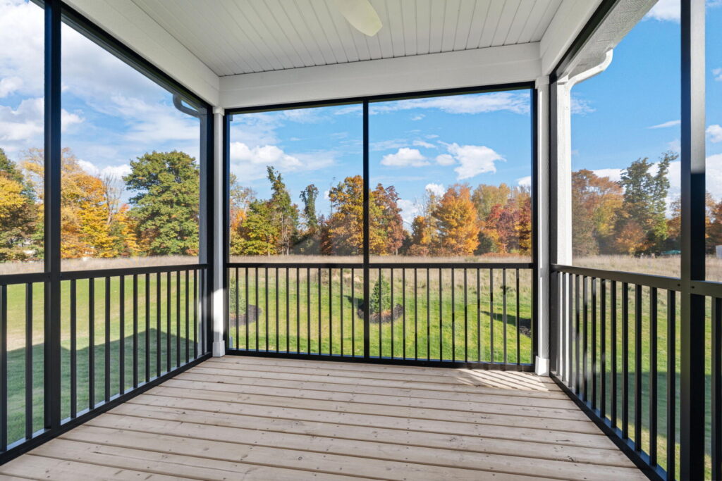 custom enclosed porch interior